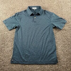 Peter Millar Summer Comfort Shirt Youth Medium Polo Performance Pina Skullada